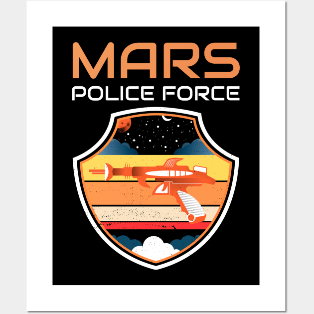Police Force Mars Wall Art by OldCamp
